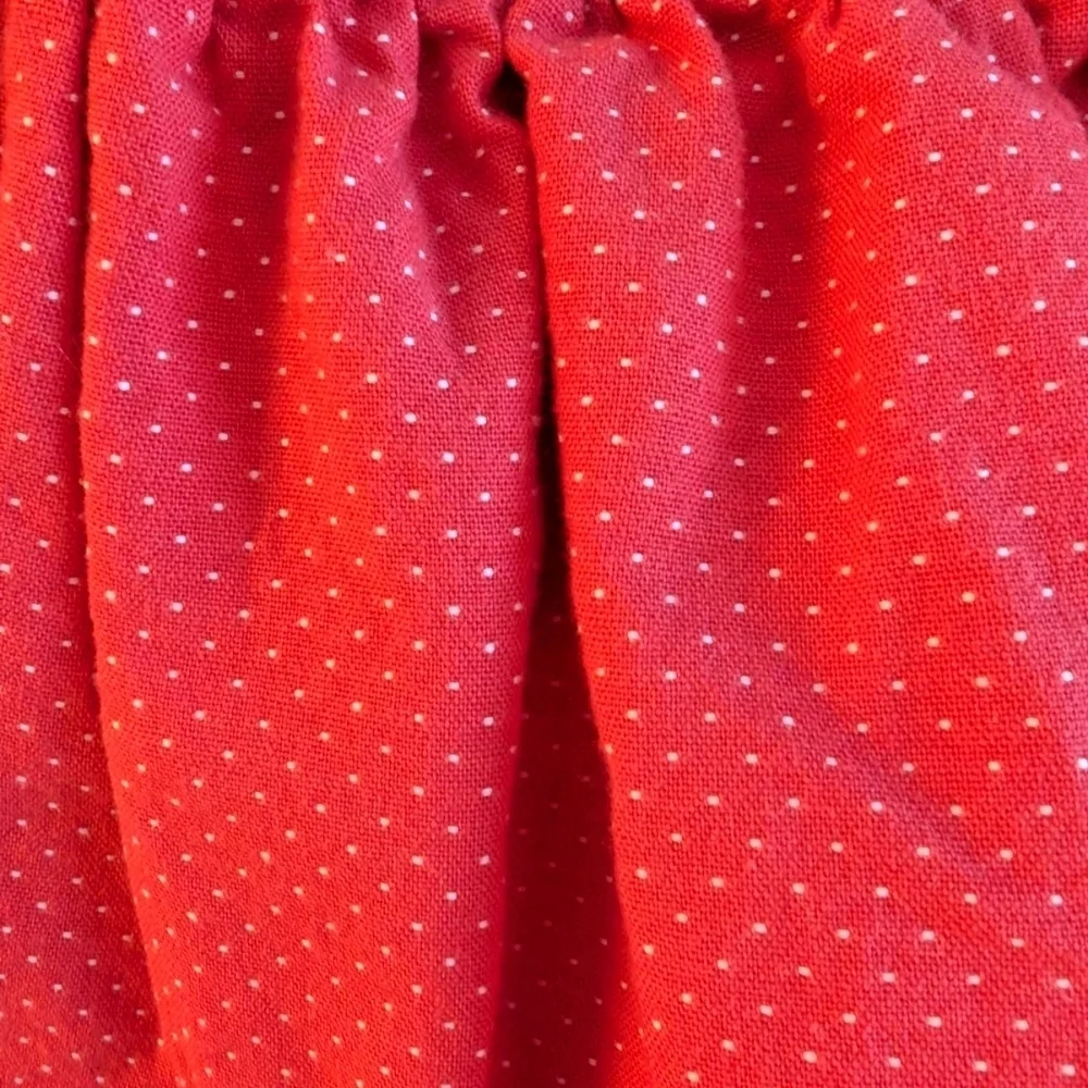 Gymboree Girls Red Skirt with White Dots Cotton Size 4T